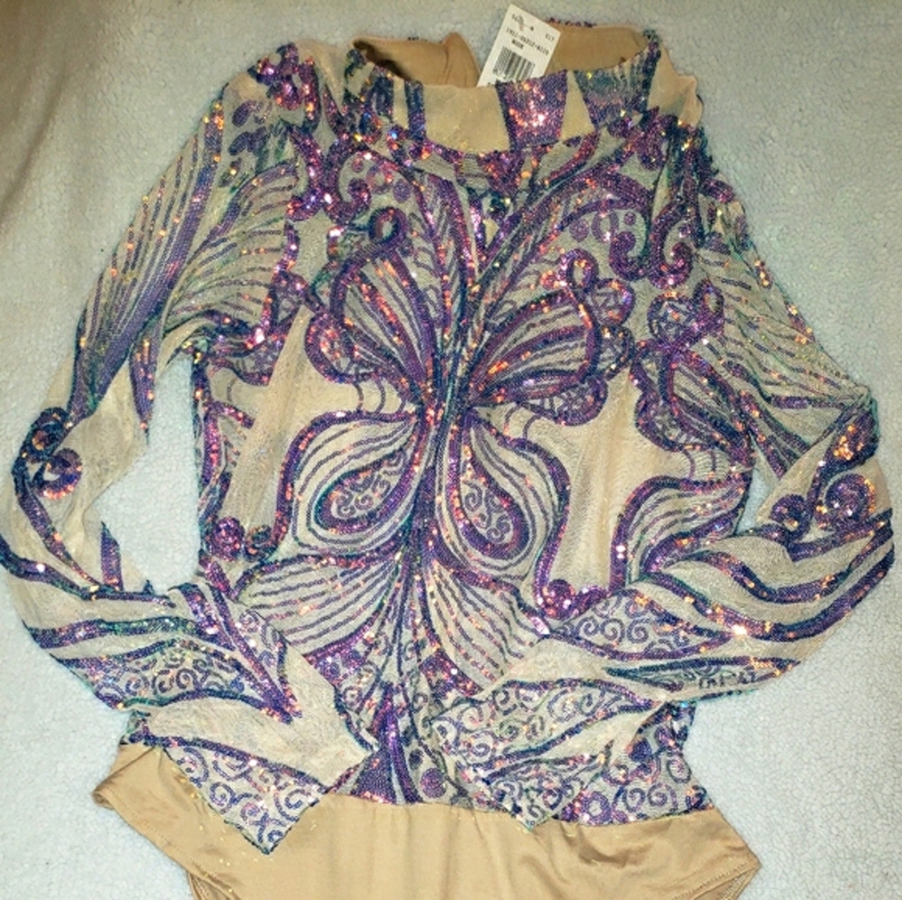 Iridescent Sequins bodysuit